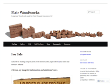 Tablet Screenshot of flairwoodworks.com
